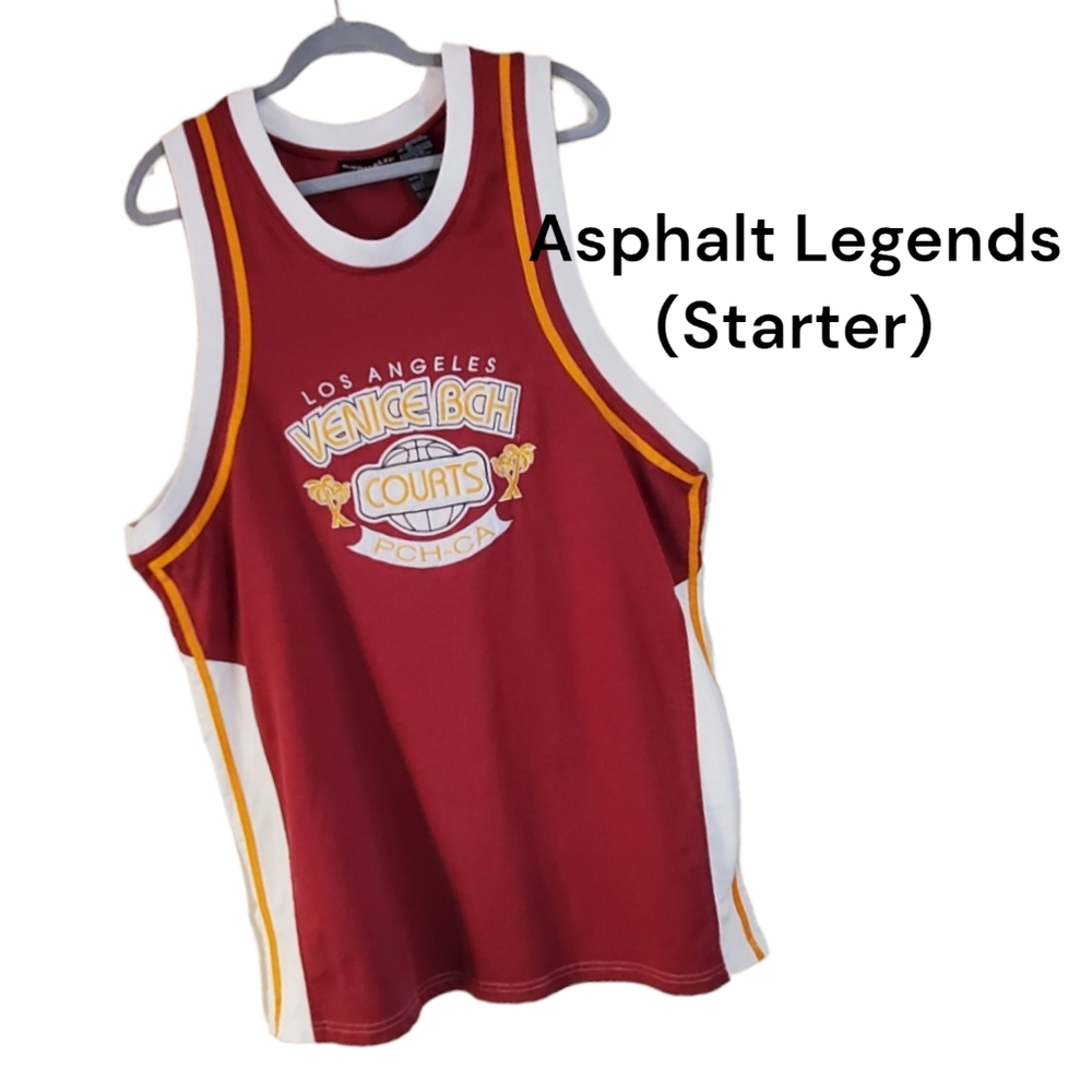 Asphalt Legend Venice Bch Courts PCH-LA Starter Vintage Jersey #27 Large